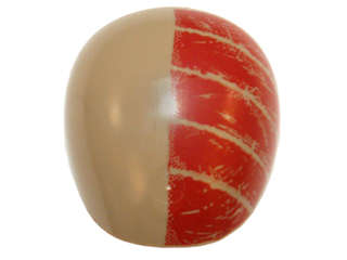 Lego (N) ~ Large Figure Armor Round Smooth with Red Stripes Weathered Pattern ~ [Dark Tan]