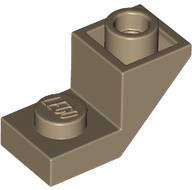 Lego (N) ~ Slope Inverted 45 2 x 1 with 2/3 Cutout ~ [Dark Tan]