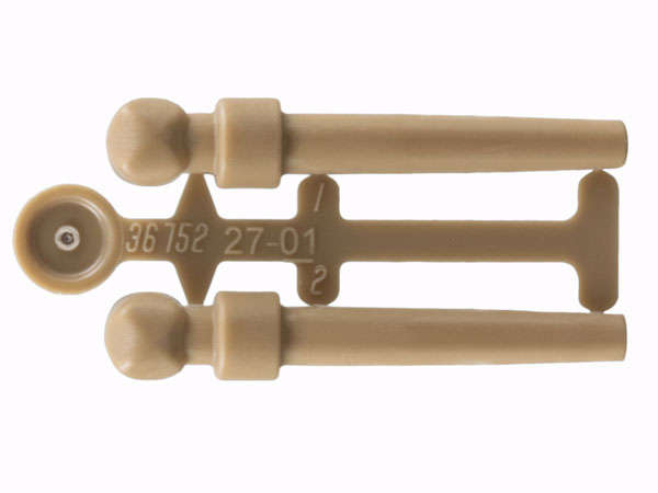 Lego (N) ~ Minifigure Utensil Wand 2 on Sprue ~ [Dark Tan]