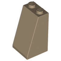 Lego (N) ~ Slope 75 2 x 2 x 3 - Solid Studs ~ [Dark Tan]