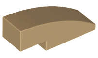 Lego (N) ~ Slope Curved 3 x 1 ~ [Dark Tan]