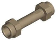 Lego (N) ~ Minifigure Weapon Hilt Smooth Extended ~ [Dark Tan]