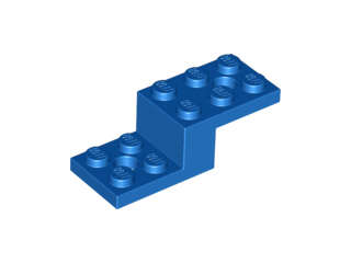 Lego (N) ~ Bracket 5 x 2 x 1 1/3 with 2 Holes and Bottom Tube ~ [Blue]