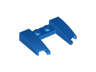 Lego (N) ~ Wedge 3 x 4 x 2/3 Curved with Cutout ~ [Blue]