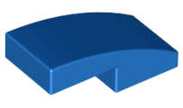 Lego (N) ~ Slope Curved 2 x 1 x 2/3 ~ [Blue]