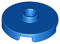 Lego (N) ~ Tile Round 2 x 2 with Open Stud ~ [Blue]