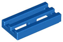 Lego (N) ~ Tile Modified 1 x 2 Grille with Bottom Groove ~ [Blue]