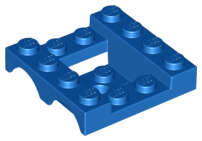 Lego (N) ~ Vehicle Mudguard 4 x 4 x 1 1/3 Double ~ [Blue]