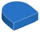 Lego (N) ~ Tile Round 1 x 1 Half Circle Extended ~ [Blue]