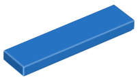 Lego (N) ~ Tile 1 x 4 ~ [Blue]