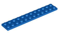 Lego (N) ~ Plate 2 x 12 ~ [Blue]