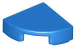 Lego (N) ~ Tile Round 1 x 1 Quarter ~ [Blue]