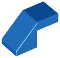 Lego (N) ~ Slope 45 2 x 1 with Cutout without Stud ~ [Blue]