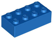 Lego (N) ~ Brick 2 x 4 ~ [Blue]
