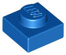 Lego (N) ~ Plate 1 x 1 ~ [Blue]