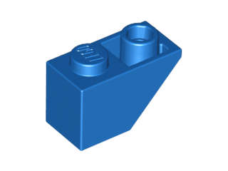 Lego (N) ~ Slope Inverted 45 2 x 1 ~ [Blue]