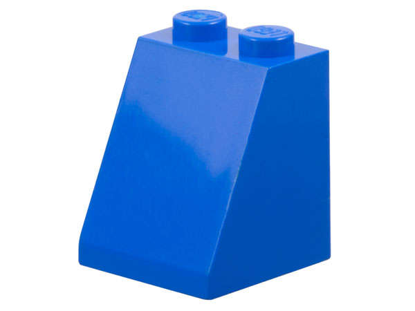 Lego (U) ~ Slope 65 2 x 2 x 2 without Bottom Tube ~ [Blue]