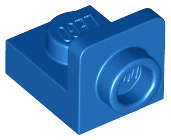 Lego (N) ~ Bracket 1 x 1 - 1 x 1 Inverted ~ [Blue]