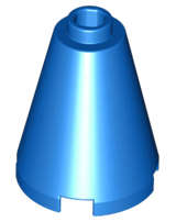 Lego (N) ~ Cone 2 x 2 x 2 - Open Stud ~ [Blue]