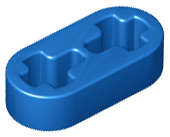 Lego (N) ~ Technic Liftarm Thin 1 x 2 - Axle Holes ~ [Blue]