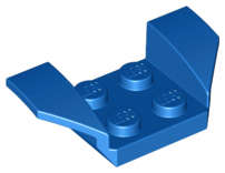 Lego (N) ~ Vehicle Mudguard 2 x 4 with Flared Wings ~ [Blue]