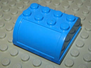 Lego (U) ~ Fabuland Mailbox 4 x 4 x 1 2/3 Top ~ [Blue]