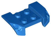 Lego (N) ~ Vehicle Mudguard 2 x 4 with Headlights Overhang ~ [Blue]