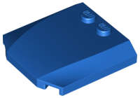 Lego (N) ~ Wedge 4 x 4 x 2/3 Triple Curved ~ [Blue]