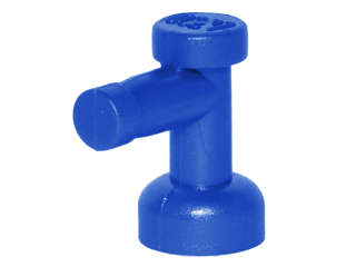 Lego (N) ~ Tap 1 x 1 without Hole in Nozzle End ~ [Blue]