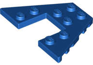 Lego (N) ~ Wedge Plate 4 x 6 ~ [Blue]