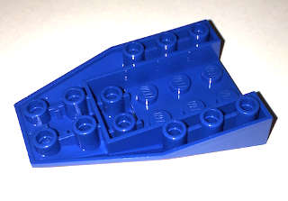 Lego (N) ~ Wedge 6 x 4 Triple Inverted with Connections between 4 Studs ~ [Blue]