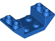 Lego (N) ~ Slope Inverted 45 4 x 2 Double with 2 x 2 Cutout ~ [Blue]