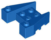 Lego (U) ~ Wedge 3 1/2 x 4 with Stud Notches ~ [Blue]