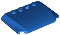 Lego (U) ~ Wedge 4 x 6 x 2/3 Triple Curved ~ [Blue]