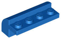 Lego (N) ~ Slope Curved 2 x 4 x 1 1/3 with 4 Recessed Studs ~ [Blue]