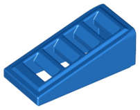 Lego (N) ~ Slope 18 2 x 1 x 2/3 with Grille ~ [Blue]