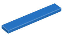 Lego (N) ~ Tile 1 x 6 ~ [Blue]