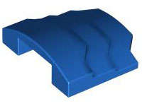 Lego (N) ~ Wedge 4 x 3 Stepped No Studs ~ [Blue]