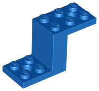 Lego (U) ~ Bracket 5 x 2 x 2 1/3 with 2 Holes and Bottom Stud Holder ~ [Blue]