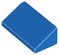 Lego (N) ~ Slope 30 1 x 2 x 2/3 ~ [Blue]