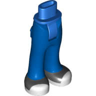 Lego (U) ~ Mini Doll Hips and Trousers with Back Pockets with Black Shoes with White Soles ~ [Blue]