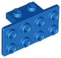 Lego (N) ~ Bracket 1 x 2 - 2 x 4 ~ [Blue]