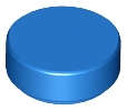 Lego (N) ~ Tile Round 1 x 1 ~ [Blue]