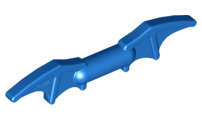 Lego (N) ~ Minifigure Weapon Batman Batarang (2 Bat Wings with Bar in Middle) ~ [Blue]