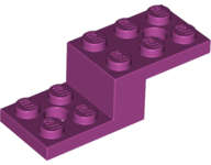 Lego (N) ~ Bracket 5 x 2 x 1 1/3 with 2 Holes and Bottom Tube ~ [Magenta]
