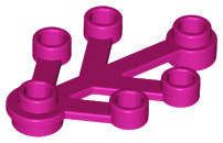 Lego (N) ~ Plant Leaves 4 x 3 ~ [Magenta]