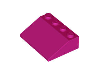 Lego (N) ~ Slope 33 3 x 4 ~ [Magenta]