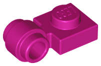 Lego (U) ~ Plate Modified 1 x 1 with Light Attachment - Thick Ring ~ [Magenta]
