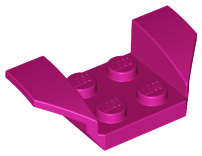 Lego (N) ~ Vehicle Mudguard 2 x 4 with Flared Wings ~ [Magenta]