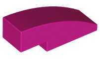 Lego (N) ~ Slope Curved 3 x 1 ~ [Magenta]